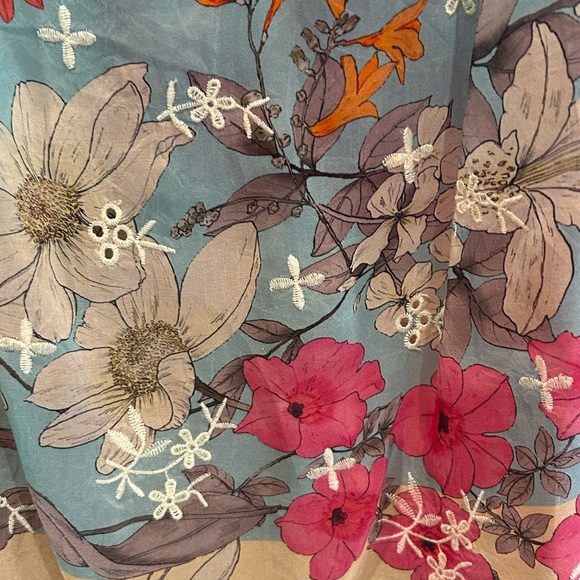 JOHNNY WAS PERMINT PADRE Blouse Tunic Medium - Picture 4 of 4